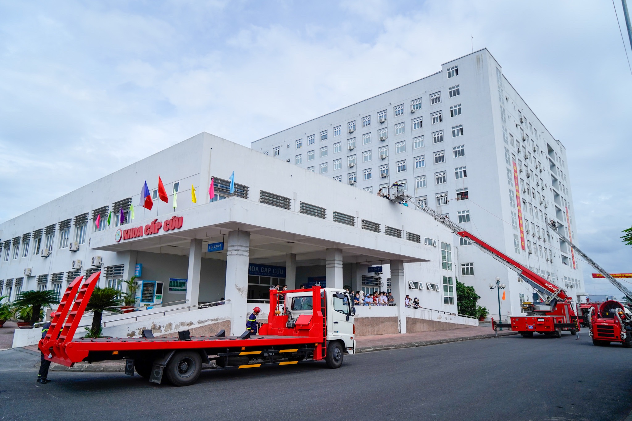 Diễn tập cứu nạn cứu hộ cấp thành phố năm 2023 tại Bệnh viện Việt Tiệp cơ sở 2